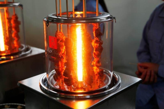 کباب پز برقی رومیزی با بخاری لوله برقی فیبر کربنی
