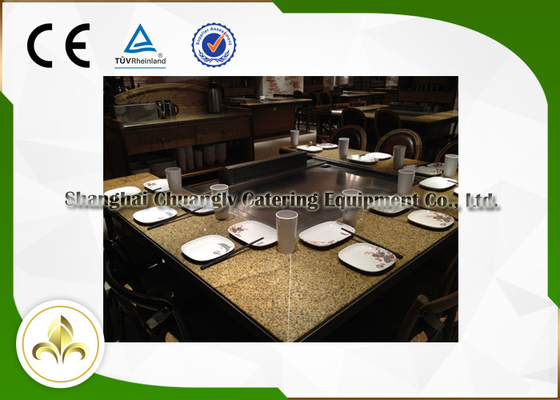 خرید میز گریل تیپانیاکی هیباچی در فضای باز 9 صندلی برای هتل / غذا پلازا / رستوران / بار online manufacture