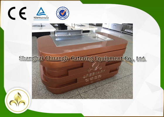 خرید گرمایش القایی الکترومغناطیسی میز هیباچی گریل سیار Teppanyaki online manufacture