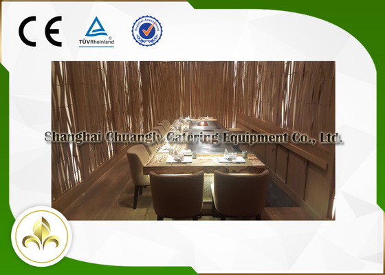 خرید اجاق گاز حرفه ای Teppanyaki در فضای باز با کارایی بالا با اجاق گاز دو نفره online manufacture