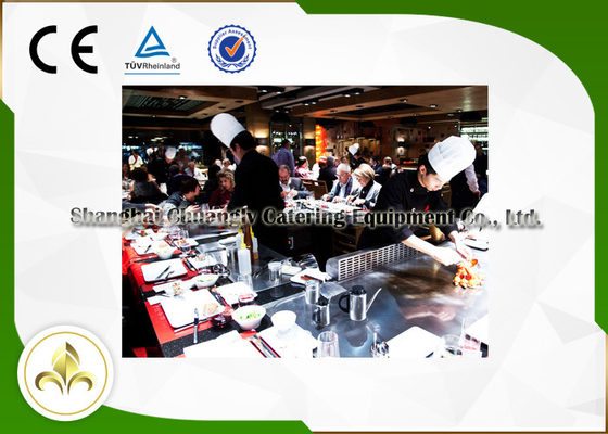 خرید میز گریل مستطیلی فضای باز هیباچی بیش از 21 صندلی گواهینامه CE ISO9001 online manufacture