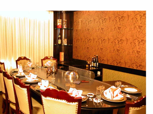 خرید میز ده صندلی کباب پز Teppanyaki بیضی شکل گاز طبیعی Pipeline online manufacture