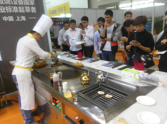 خرید میز گریل چند منظوره Combi Teppanyaki با اجاق سوپ و کباب پز online manufacture