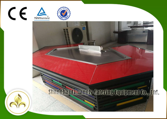 خرید 11 صندلی گرمایش لوله برقی Teppanyaki میز گریل مواد فولادی ضد زنگ online manufacture