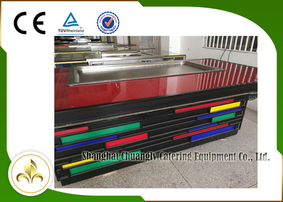خرید S/S Electric Indoor Teppanyaki Grill 8 صندلی اگزوز فوقانی دود مستطیلی online manufacture