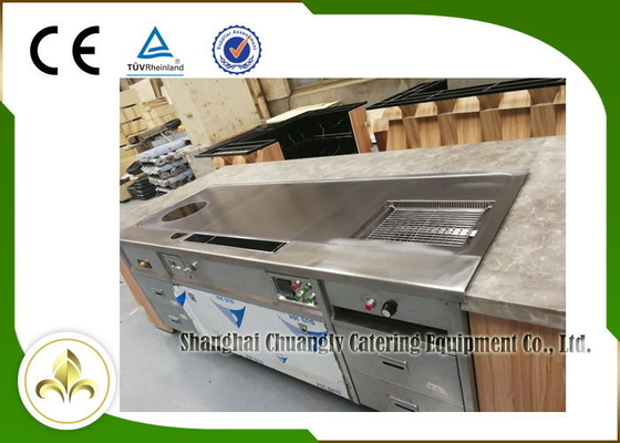 خرید میز کباب پز چند منظوره تپانیاکی سوپ اجاق گاز الکترومغناطیس استیل ضد زنگ online manufacture
