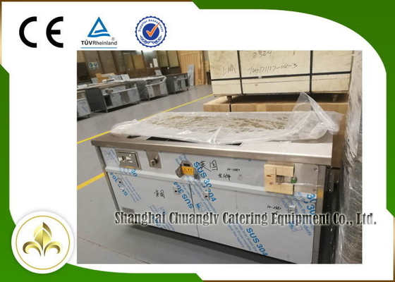خرید میز کوره گاز طبیعی تپانیاکی مستطیل دود پایین اگزوز فولاد ضد زنگ CSA online manufacture