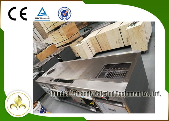 خرید میز کباب پز مستطیلی تپانیاکی، کباب پز سوپ القایی 2.2 متری online manufacture