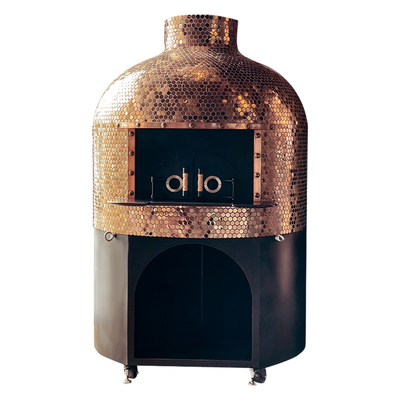 خرید Round Wood Fired Pizza Oven with Volcanic Lava Rock تولید آنلاین