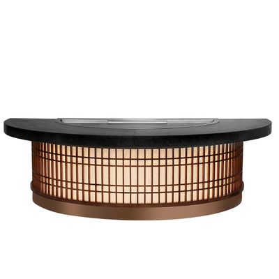 خرید Semi-Circular Teppanyaki Grill Table 1300x1000x800mm 8000W تولید آنلاین