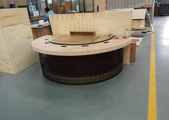 خرید رستوران ژاپنی کباب پز تپانیاکی با تزئین روی میز نیم دایره online manufacture