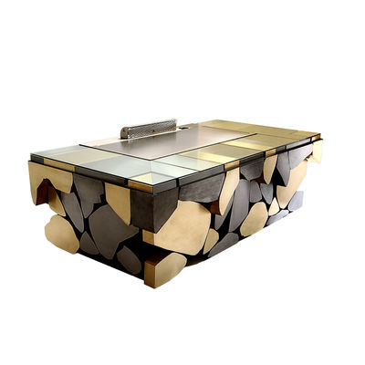 خرید Stainless Steel 304 Teppanyaki Grill Table with 8 Seats and Customized 20mm Thick Food-Grade Special Alloy Steel تولید آنلاین