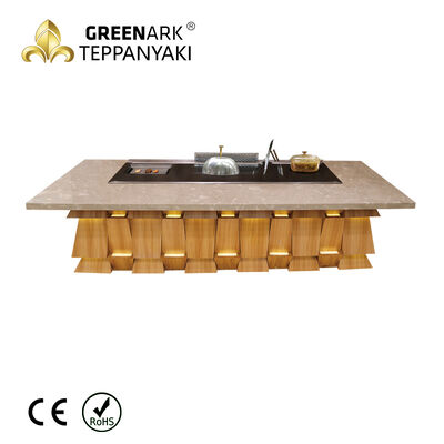 خرید 3 in 1 Multifunctional Commercial Teppanyaki Grill Table for Food Plaza and Outdoor Dining تولید آنلاین