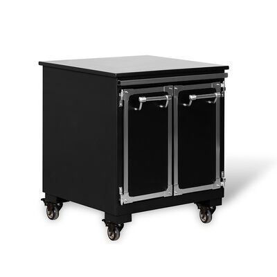 خرید باربیکیو گریل اسپانیایی تجاری با اجاق زغالی دو طبقه با استیل ضد زنگ 304 و کابینت زیرین تولید آنلاین