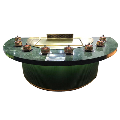 میز کباب پز نیم دایره Teppanyaki فولاد ضد زنگ برای صنعت القایی