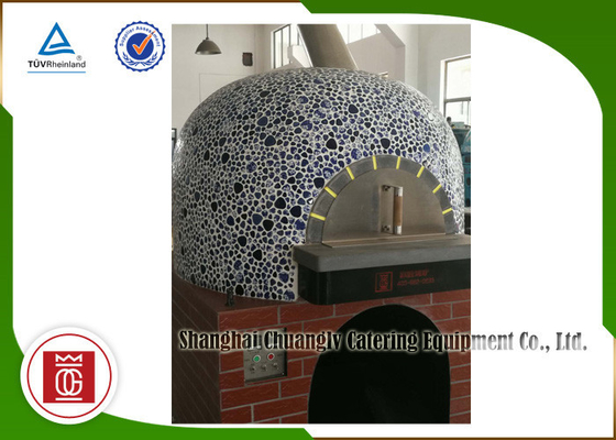 فضای داخلی ناپولی ایتالیا اجاق پیتزا سنگ طبیعی گدازه با گاز گرمایش گرد بالا