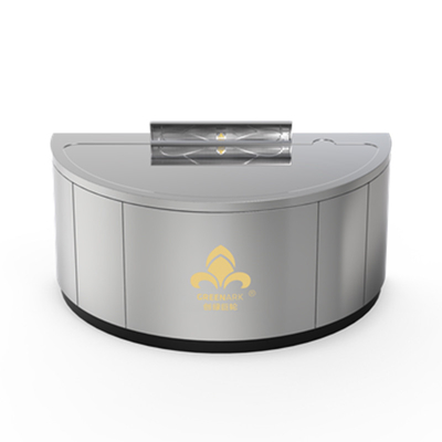 نیم دایره Teppanyaki Grill Table می تواند در اندازه و روش دود خروجی (بر اساس نیازها) سفارشی شود