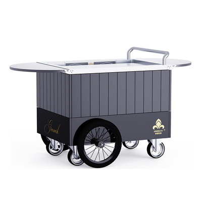 سیاه تپانیاکی گرل موبایل دوام بیش از 20 سال تخته درجه غذایی Hibachi Grill Table