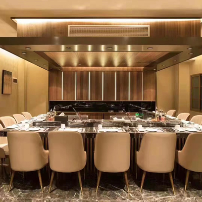 میز گریل تپانیاکی استیل ضد زنگ 1200x850x800mm 8kW 380V