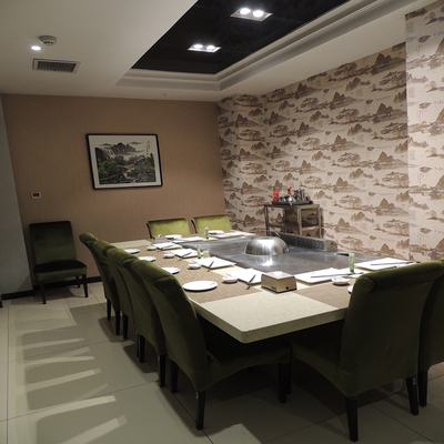 میز گریل تجاری تپانیاکی آلیاژ فولادی 20 میلی‌متری 8000 وات