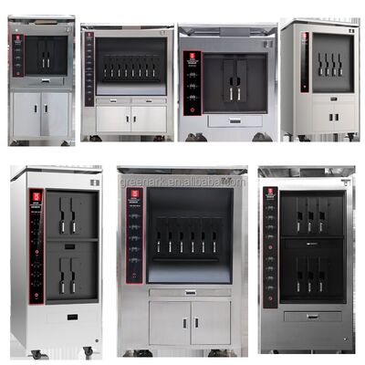 Stainless Steel Single Layer 6 Spaces Commercial Fish Grill Machine and Oven for Restaurants