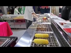 6.6kw فولاد ضد زنگ برقی کباب بدون دود برای رستوران