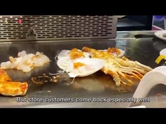 میز گریل تپانیاکی استیل 380 ولتی رستورانی